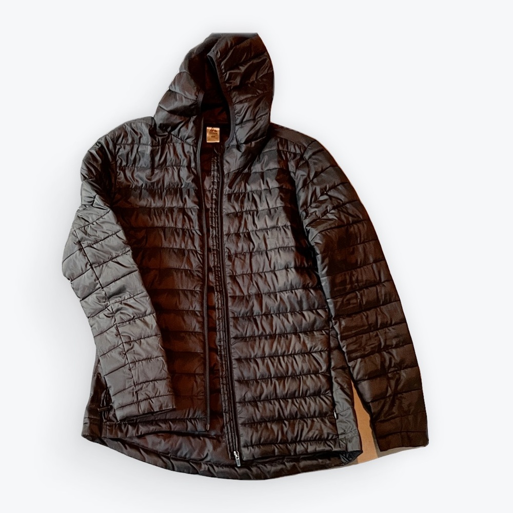 RBX Black Quilted Down Puffer Coat Jacket Sz Small